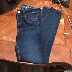 american eagle high rise jeans worn 2 times